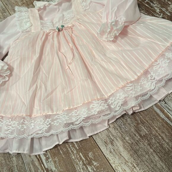 Vintage Bryan Pink Lace Dress Set - Picture 3 of 9